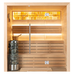 AWT Sauna E1624C Hemlock 160x150 6.8kW Cilindro
