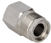 Gas coupling 1/2''int. x M-24 nickel-plated