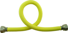 Stainless steel gas hose sets Gastec M-24 80 cm