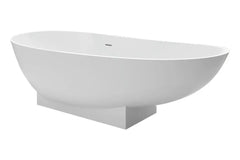 Best Design Earth solid surface vrijstaand bad 180x84x56cm mat wit
