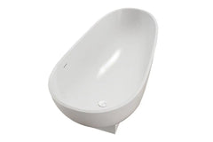Best Design Earth solid surface vrijstaand bad 180x84x56cm mat wit