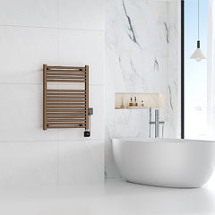 Elara elektrische radiator Smart WiFi 76,6 x 60 cm geborsteld brons koper PVD