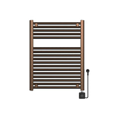 Elara elektrische radiator Smart WiFi 76,6 x 60 cm geborsteld brons koper PVD
