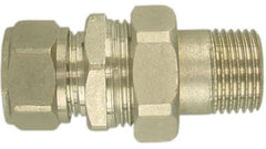 radiator coupling 3-pc. 1/2x15 compression straight nickel-plated