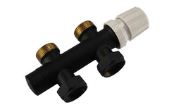 thermostatic 3/4 straight bottom connection matte black