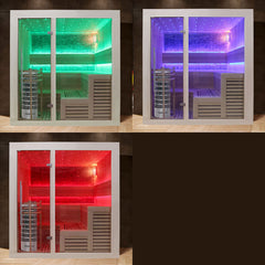 AWT Sauna E1213A populier 220x200 9kW Cilindro