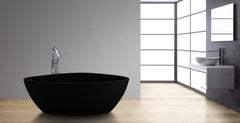 StoneArt Vrijstaand Badkuip BS-533 - zwart mat - 180x140