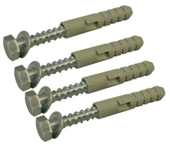 Radiator lag screw set M-10x50 (4 pcs) compl.