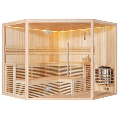 AWT Sauna B1811B Pinienholz 160x160 6kW Viking Bi-O