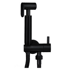 304 bidetset met handdouche en doucheslang mat zwart