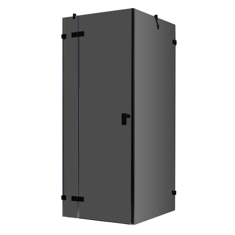 AWT Duschabtrennung LAS0900-B zwart 90x90 links