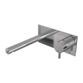 Brauer Edition inbouw wastafelkraan - rechte uitloop - achterplaat - hendel rechts - chroom - 5-CE-004-S5