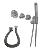 Brauer Chroom Edition inbouw badthermostaat met badafvoer/vulcombinatie - staafhanddouche - chroom - 5-CE-022