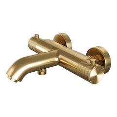 Brauer Gold Carving opbouw baddouche thermostaatkraan Geborsteld Goud PVD - 5-GG-085