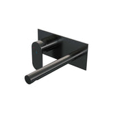 Brauer Edition inbouw wastafelkraan - rechte uitloop - achterplaat - hendel links - Geborsteld Gunmetal PVD - 5-GM-083-S3