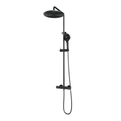 Brauer Carving stortdoucheset - hoofddouche 30cm - ronde handdouche - Geborsteld Gunmetal PVD