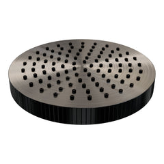 Brauer Stripe hoofddouche 25cm - Geborsteld Gunmetal PVD
