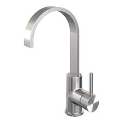 Brauer Carving wastafelkraan hoog cascade - hendel 1 - geborsteld RVS PVD
