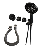Brauer Black Edition inbouw badthermostaat met badafvoer/vulcombinatie - 3-standen handdouche - Mat Zwart - 5-S-047