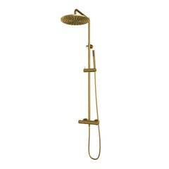 Brauer Gold Edition stortdoucheset - hoofddouche 30cm - staafhanddouche - Geborsteld Goud PVD - 5-GG-007-3