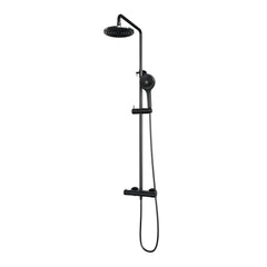 Brauer Edition stortdoucheset - hoofdouche 20 cm - ronde handdouche - Geborsteld Gunmetal PVD