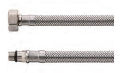 Flexible connection hose 1/2" FI x M10 male 30 cm SS