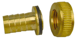 Brass Hose Connection Set 1/2x3/4 + retaining ring