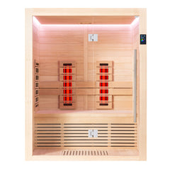 AWT Infrarotkabine E1250C-IR Hemlock 150x110 ohne Ofen