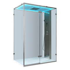 AWT Dampfdusche LD111F15 zilver 150x90 rechts