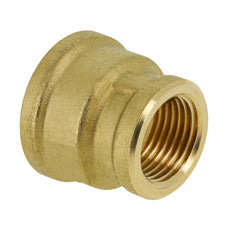 Threaded reducing socket brass 3/8" BSPP female x 1/4" BSPP female