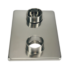 8mm verlengset geborsteld staal tbv 2-knops douchethermaat