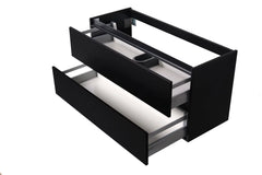 Marmaris onderkast met 2 laden 60 x 45 cm mat zwart