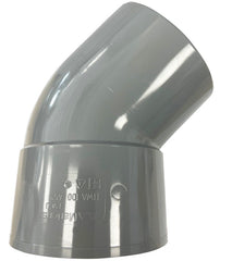 Gutter downpipe bend socket 70 mm x spigot 70 mm 45 degrees PVC