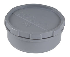 HWA eindstuk met schroefdeksel 80 mm PVC