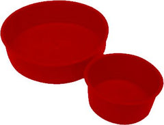 Speciedeksels kunststof 125 mm rood