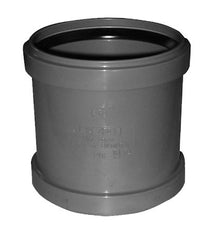 Overschuifmof dubbele manchet 110 mm PVC