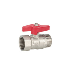 Ball valve with butterfly handle thread 3/4"F x 3/4"M