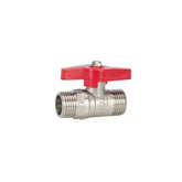 Ball valve with butterfly handle thread 1/2"M