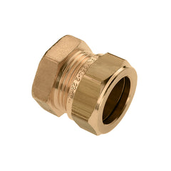 End coupling brass Kiwa Gastec 28 mm compression