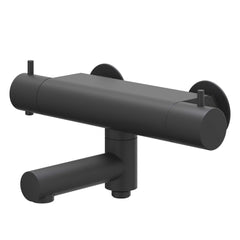 IVY Bond opbouw badthermostaatkraan draaibare uitloop cooltouch - mat zwart PED