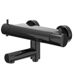 IVY Bond opbouw badthermostaatkraan draaibare uitloop cooltouch - zwart chroom PVD
