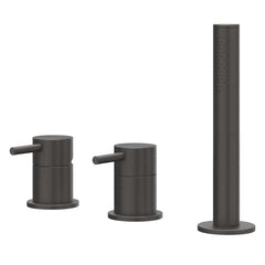 IVY Concord badrandcombinatie 3-gats RVS 316 - geborsteld carbon black PVD