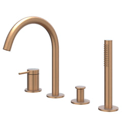 IVY Bond badrandcombinatie 4-gats - geborsteld mat koper PVD