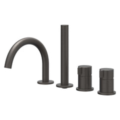 IVY Tribe badrandcombinatie 4-gats RVS 316 - geborsteld carbon black PVD