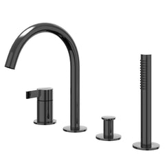 IVY Pact badrandcombinatie 4-gats - zwart chroom PVD