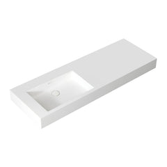 StoneArt Wastafel LP4514-0L wit 140x48 mat