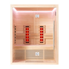 AWT Infrarotkabine E1250C-IR Hemlock 150x110 ohne Ofen