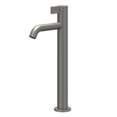 IVY Pact fonteinkraan verhoogd - model L - geborsteld metal black PVD