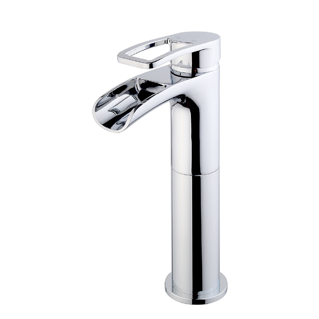 Alegra wastafelkraan waterval hoog chroom