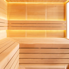 AWT Sauna B1613B Hemlock 200x180 9kW EOS Bi-O Cubo